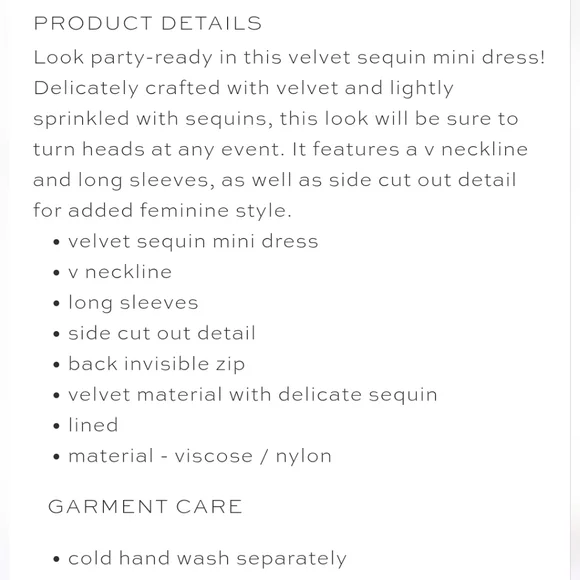 Petal + Pup Kelly Long Sleeve Sequin Mini Dress Pink Berry Small - Picture 10 of 10